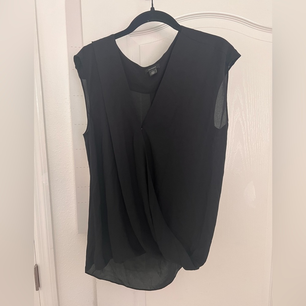 Halogen Drape Front Blouse SZ L